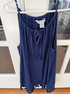 Tommy Bahama Navy Tassel-Hem Spaghetti Strap Camisole